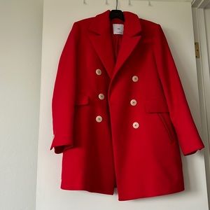 Red Mango pea coat, size small.